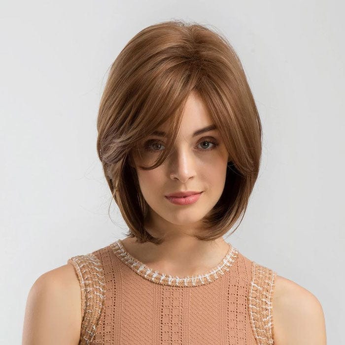 Perruque Synthétique Brune Carré Mi-Long - Tiana