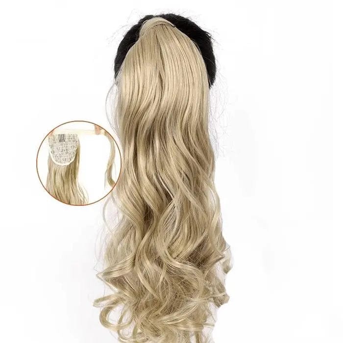 Extension Queue De Cheval Bouclée BLond Perle - Perruque Femme