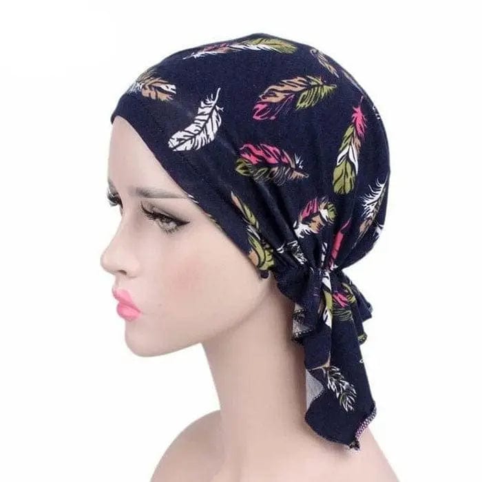 Foulard Turban Bleu Marine - Perruque Femme