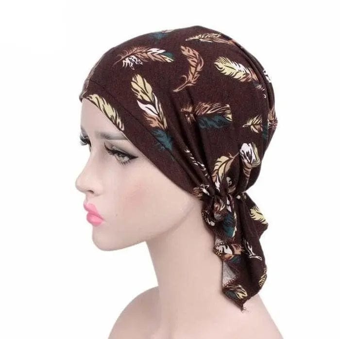 Foulard Turban Marron - Perruque Femme