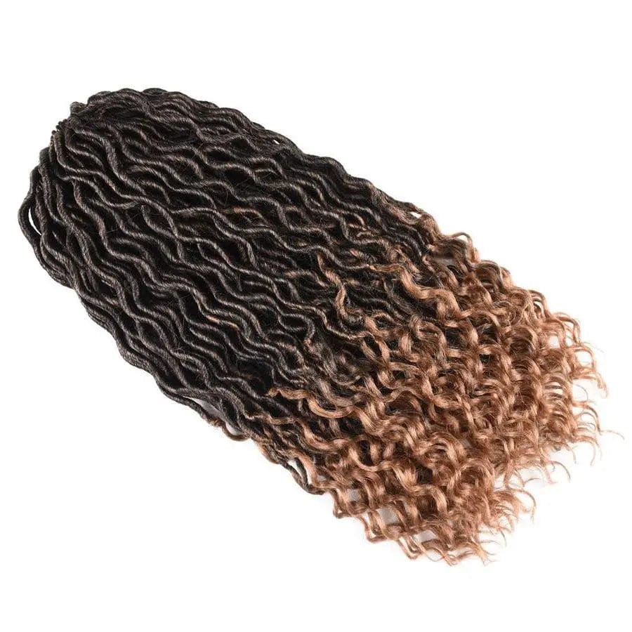 Mèches Pour Fausse Locks Pointes Bouclées Châtain clair - Perruque Femme
