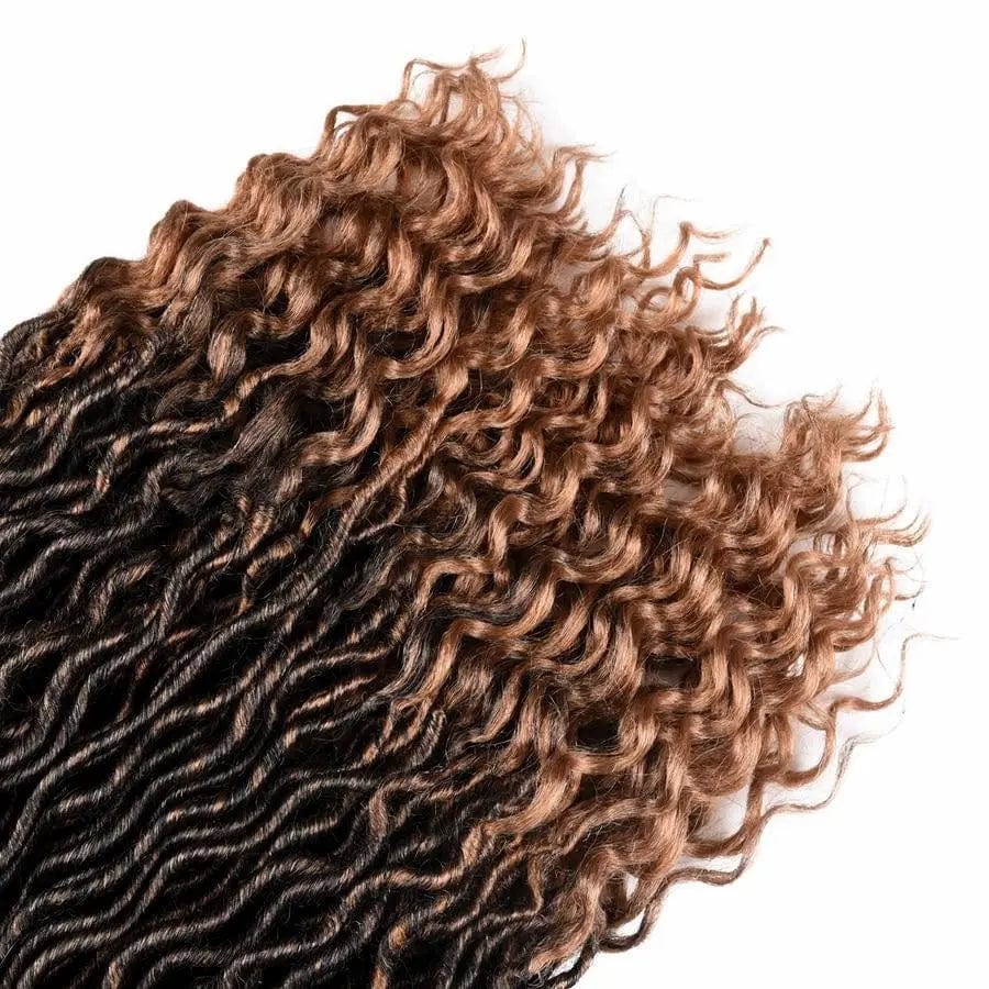Mèches Pour Fausse Locks Pointes Bouclées Châtain clair - Perruque Femme