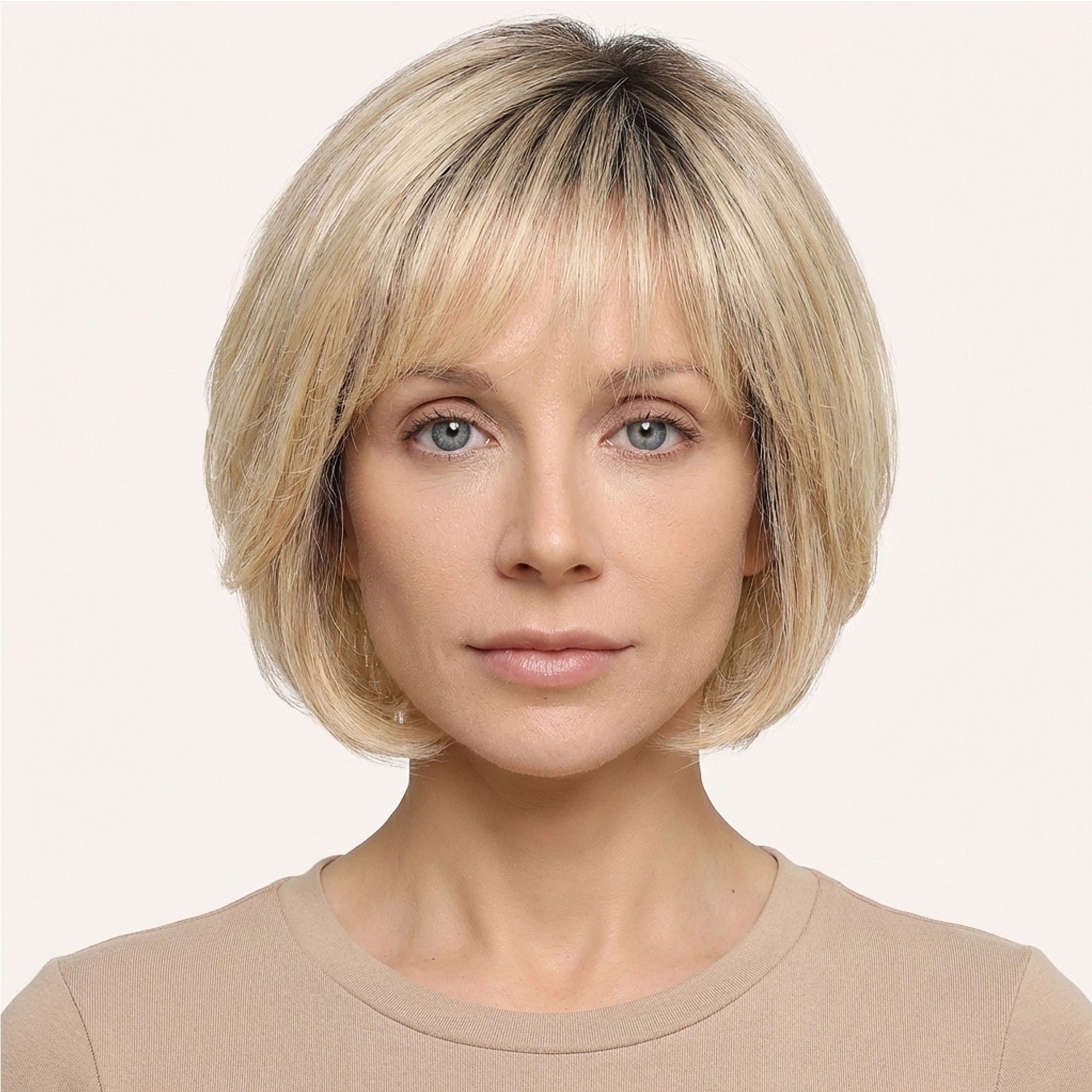 Perruque Naturelle Blonde Carré Court - Ingrid