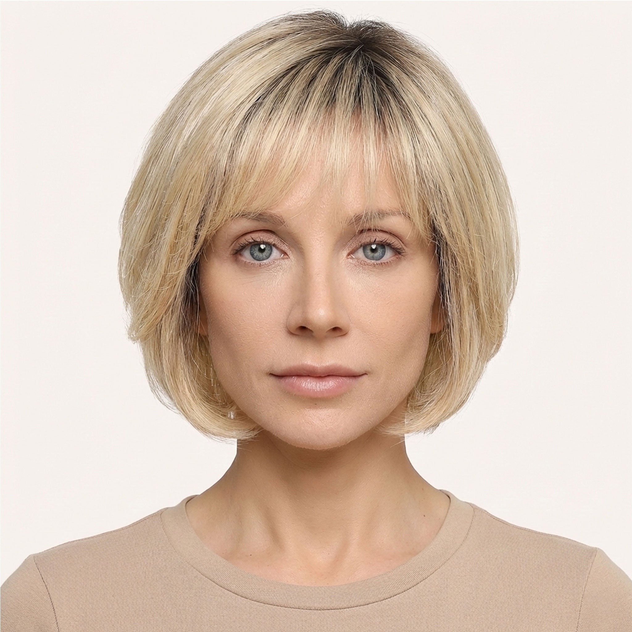 Perruque Naturelle Blonde Carré Court - Ingrid