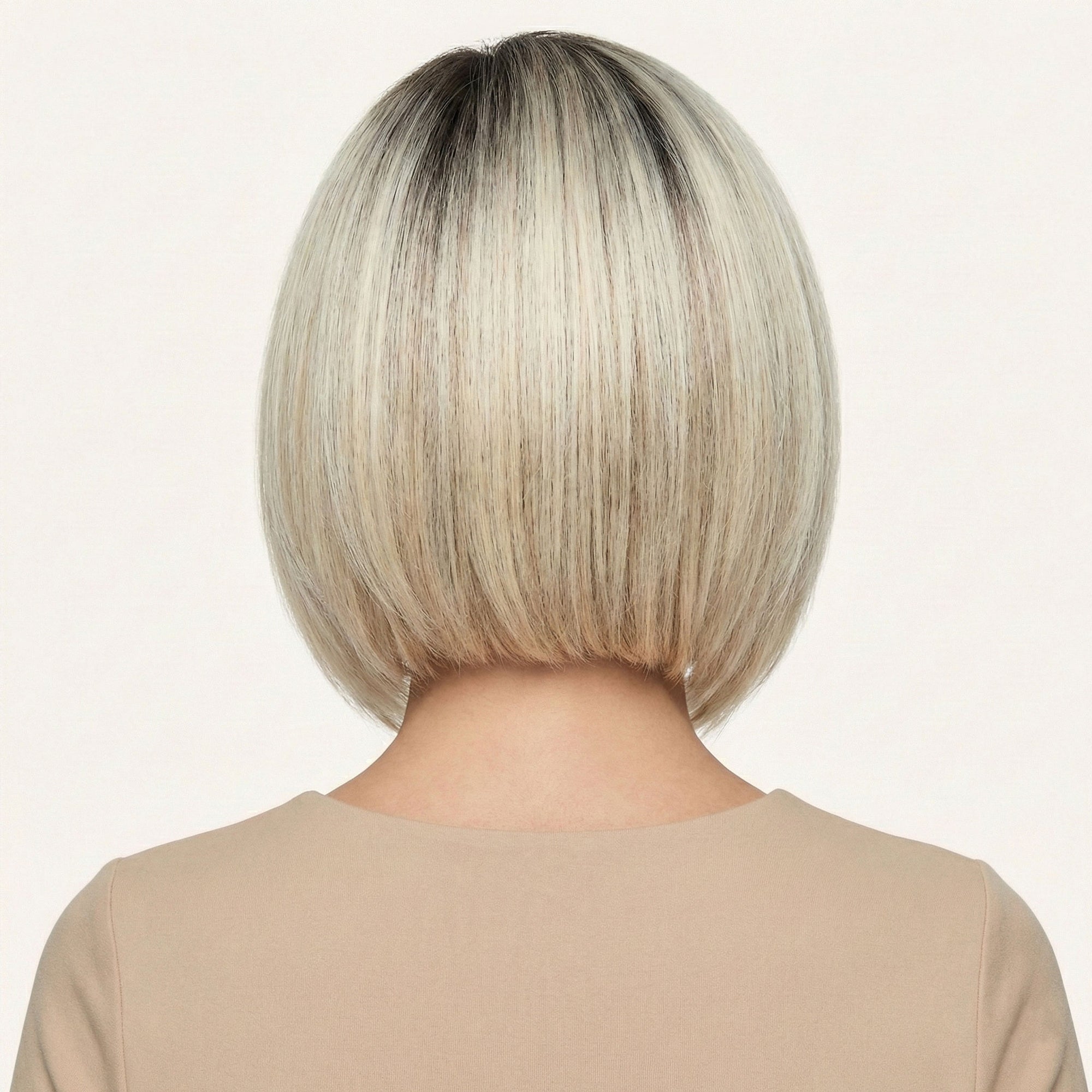 Perruque Naturelle Blonde Carré Court - Whitney - dos