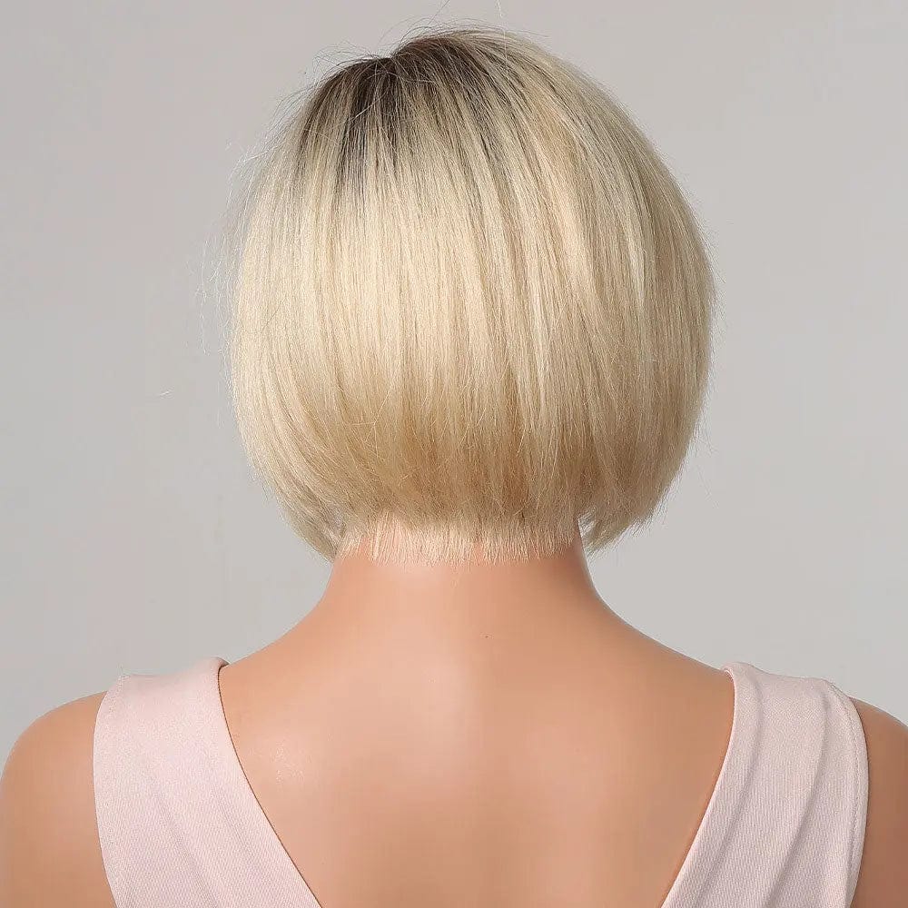 Perruque Naturelle Blonde Carré Court - Whitney - Perruque Femme