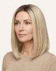 Perruque Naturelle Blonde Carré Mi-Long - Viviane