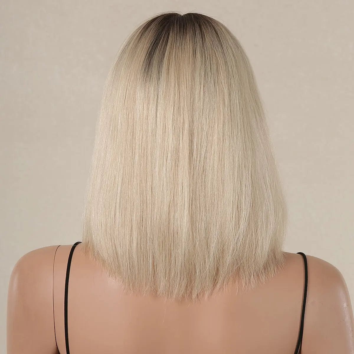 Perruque Naturelle Blonde Carré Mi-long - Carole - Perruque Femme