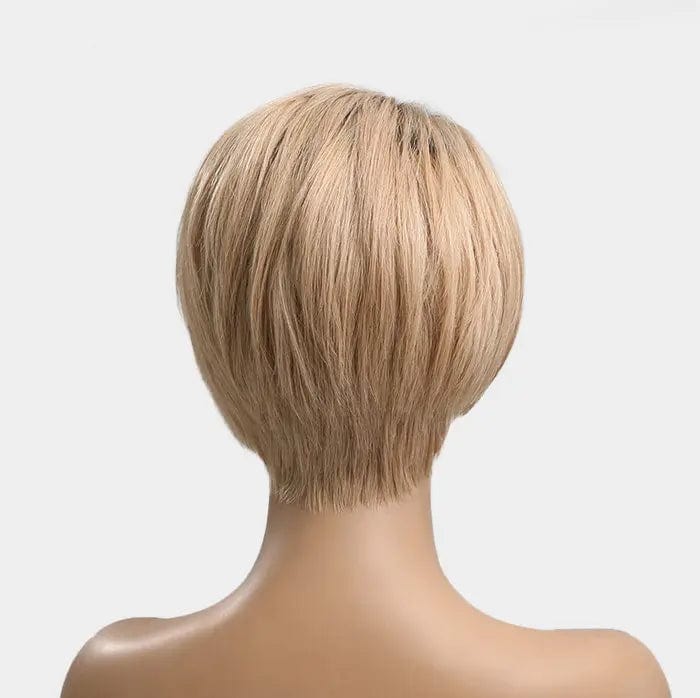 Perruque Naturelle Blonde Courte - Sandrine - Perruque Femme