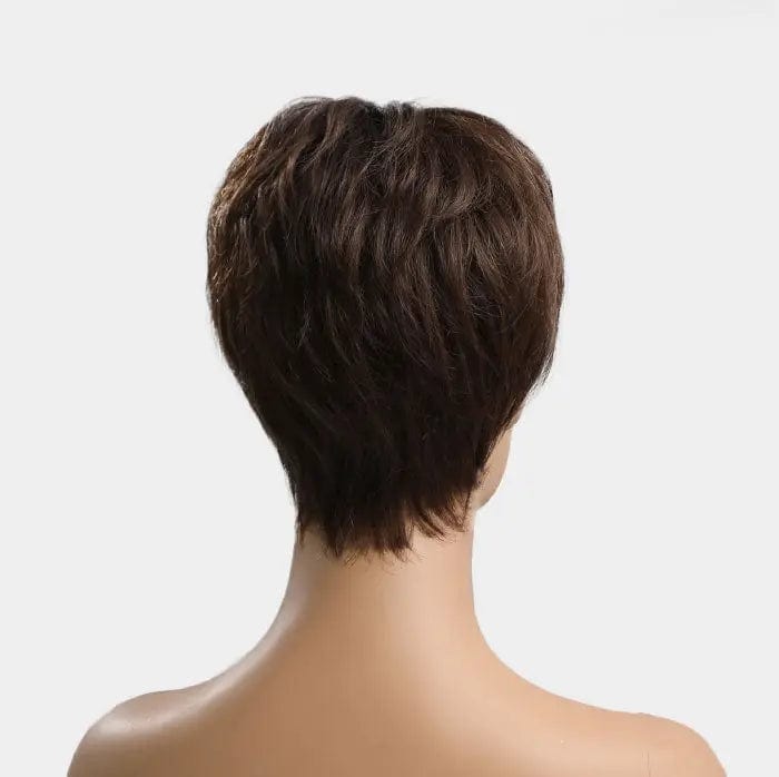 Perruque Naturelle Brune Carré Court - Marjorie - Perruque Femme