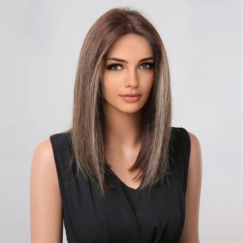 Perruque Naturelle Brune Longue - Édith - Perruque Femme