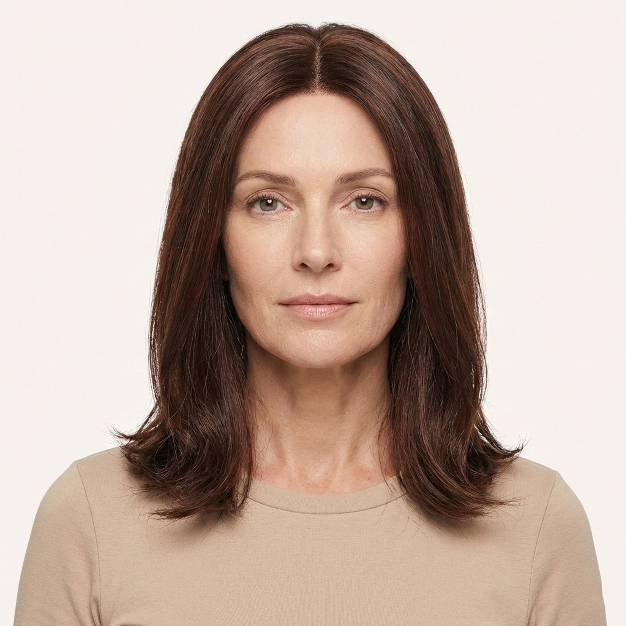 Perruque Naturelle Coupe Mi-Longue - Thalia