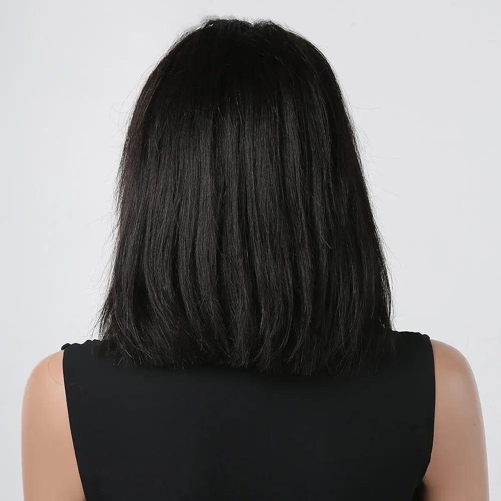 Perruque Naturelle Noire Mi-Longue - Morgane - Perruque Femme