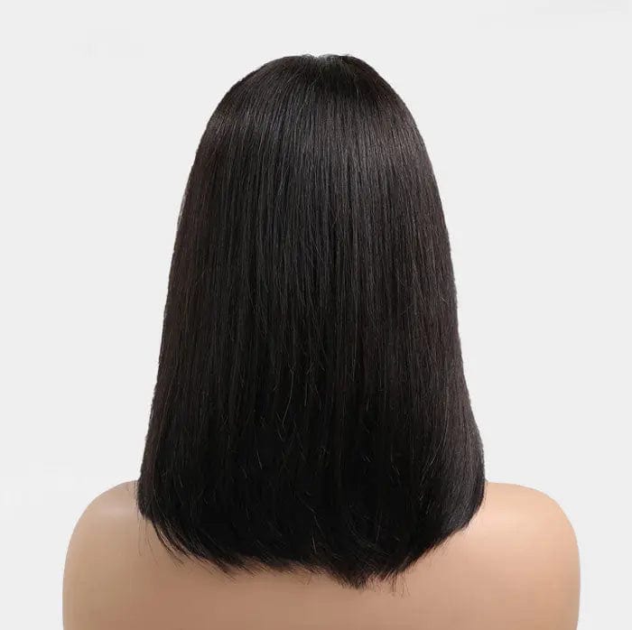Perruque Naturelle Noire Mi-Longue - Séverine - Perruque Femme