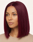 Perruque Naturelle Rouge Mi-Longue - Janine