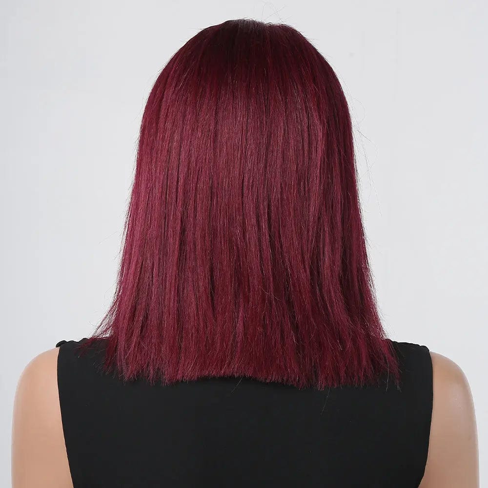 Perruque Naturelle Rouge Mi-Longue - Janine - Perruque Femme