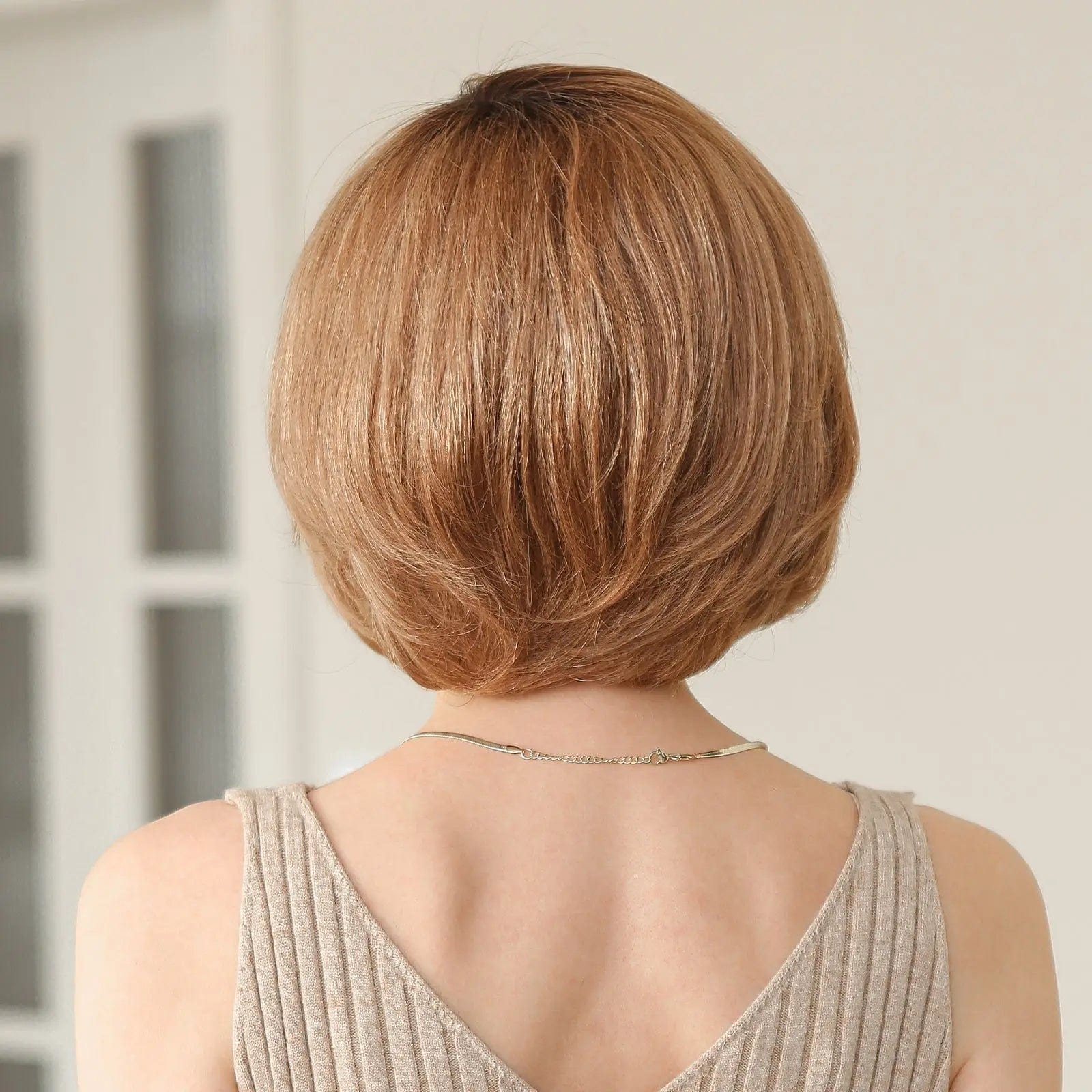 Perruque Naturelle Rousse Courte - Kyra - Perruque Femme