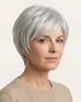 Perruque Semi naturelle Grise Courte - Clara