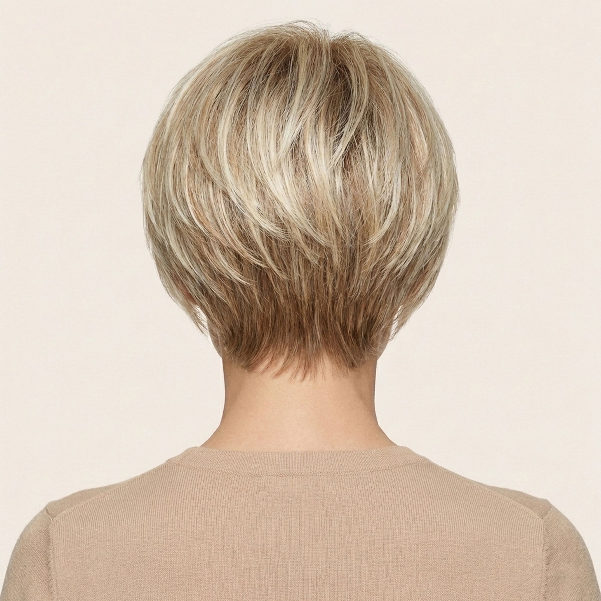 Perruque Synthétique Blonde Carré Court - Charlotte - dos