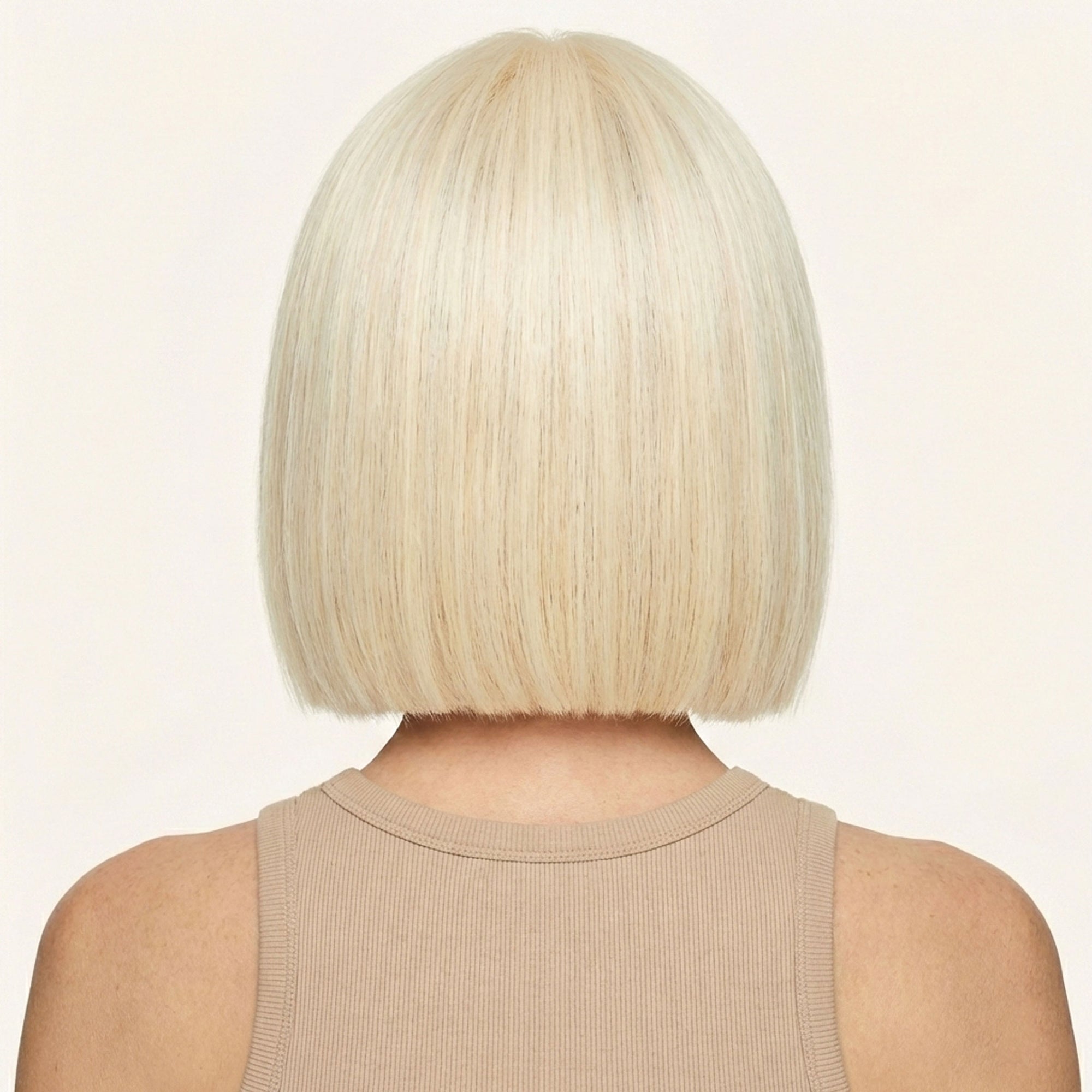 Perruque Synthétique Blonde Carré Court - Gisèle - dos