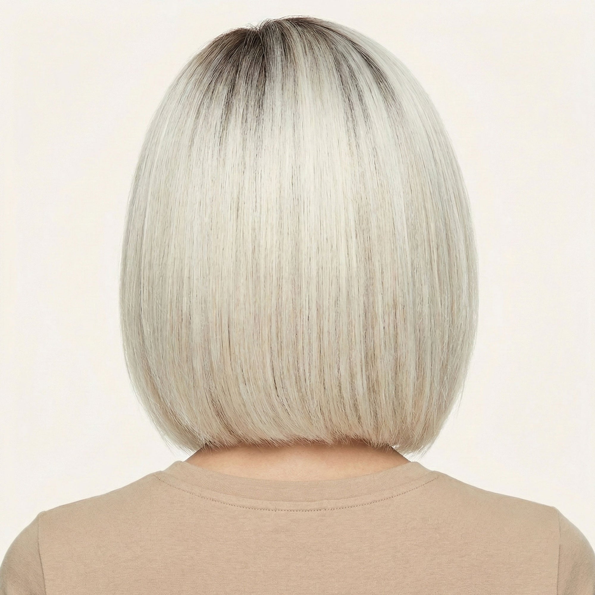 Perruque Synthétique Blonde Carré Court - Uxia - dos