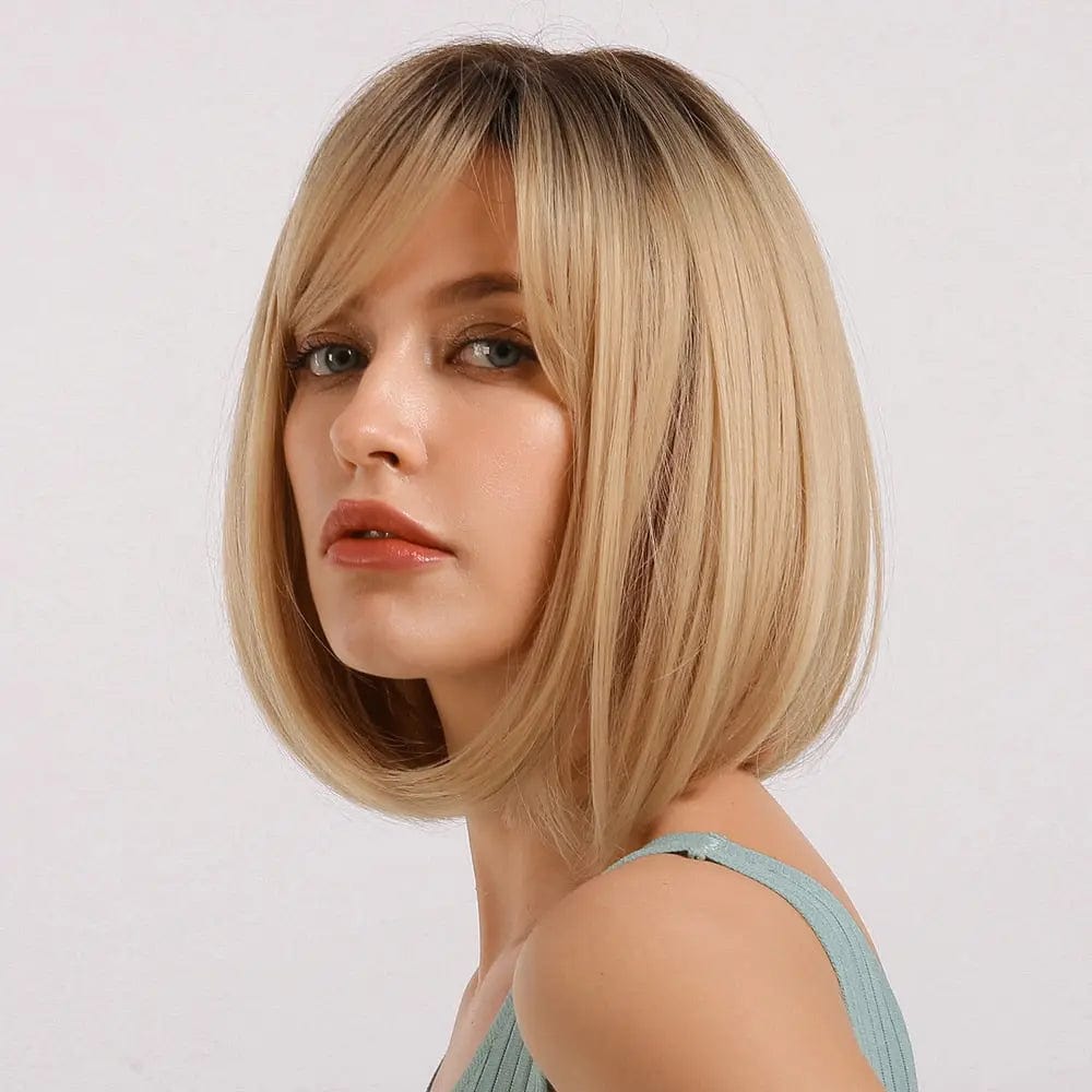 Perruque Synthétique Blonde Carré Court - Yolanda - Perruque Femme