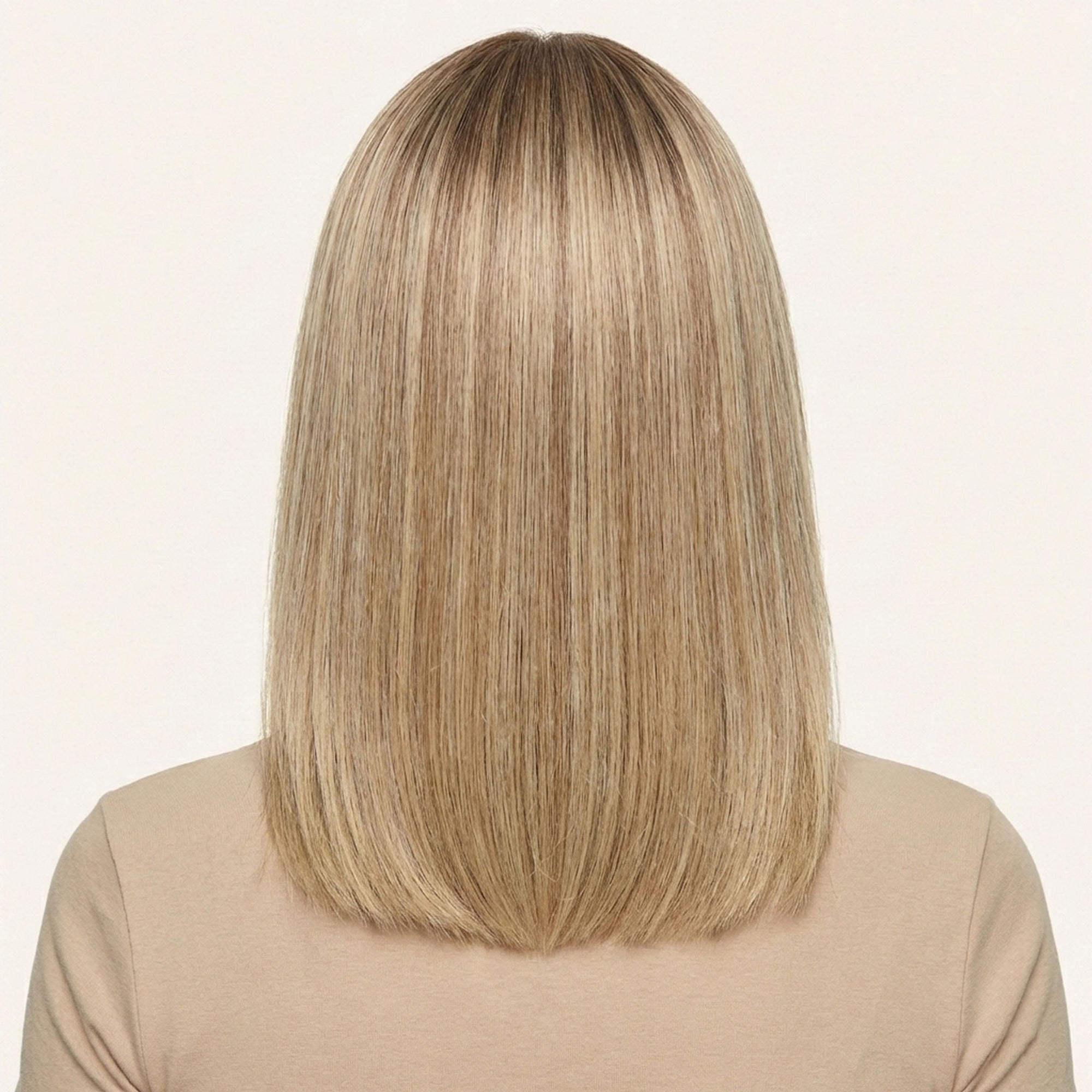 Perruque Synthétique Blonde Carré Long - Léa - dos