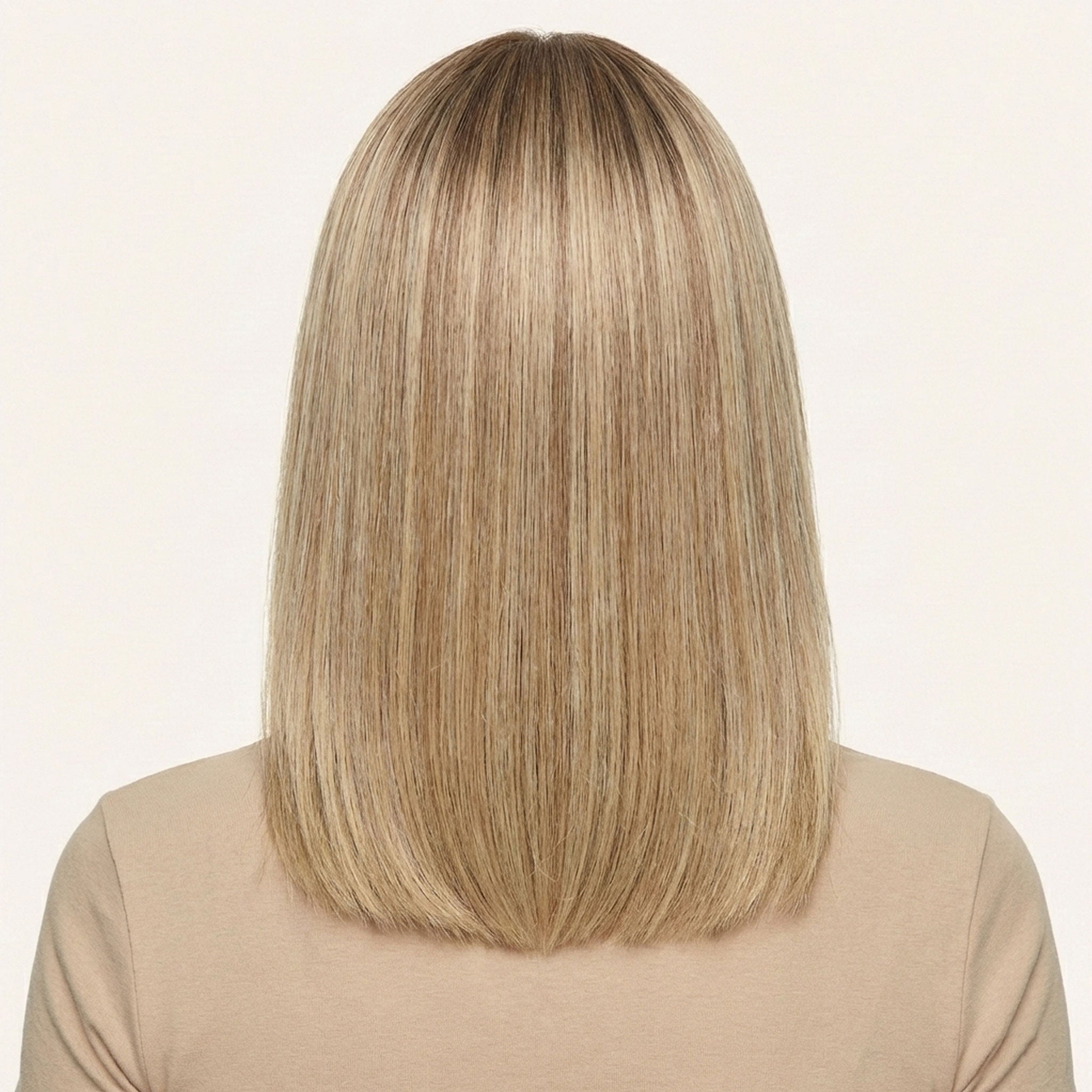 Perruque Synthétique Blonde Carré Long - Léa - dos
