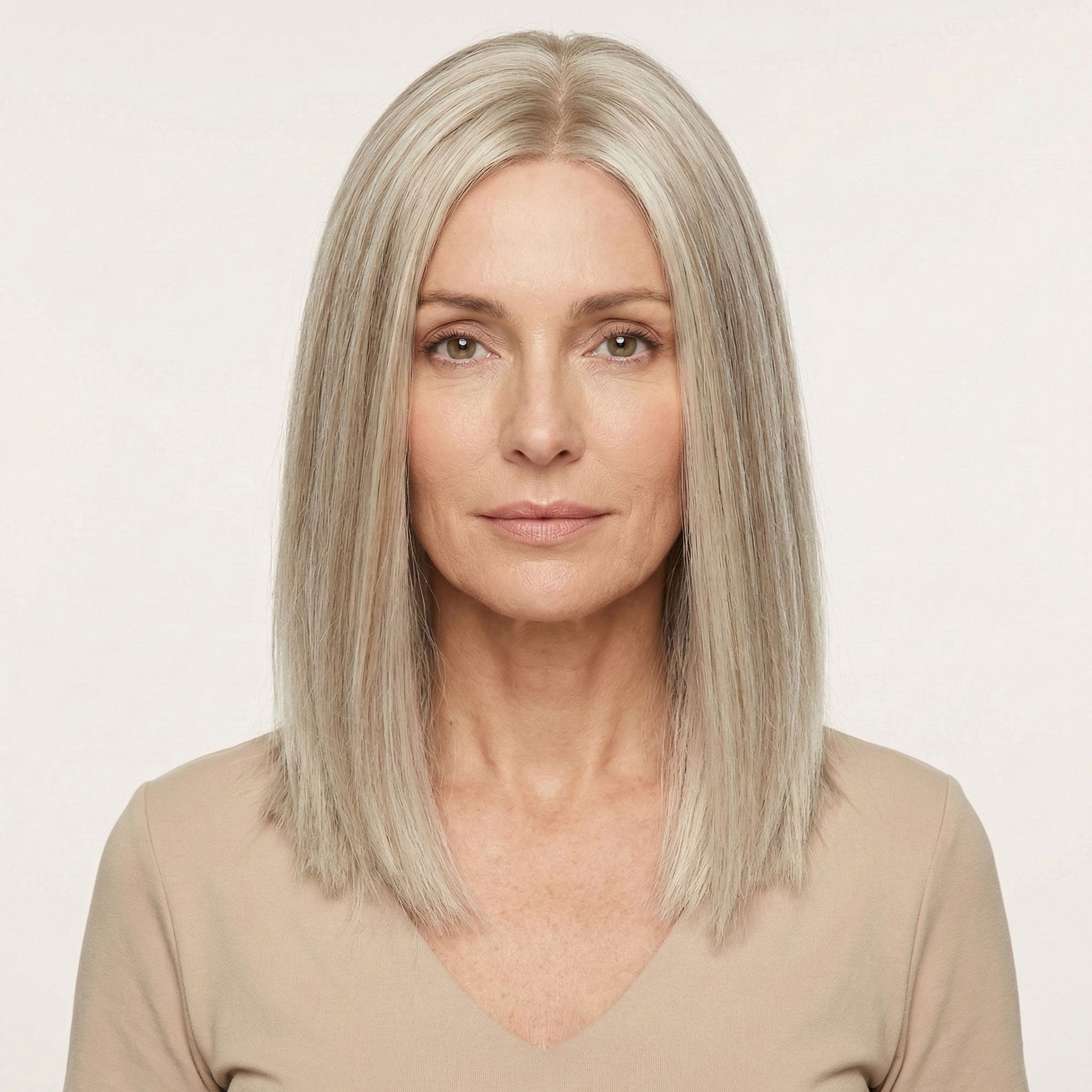 Perruque Synthétique Blonde Carré Mi-Long - Amabel