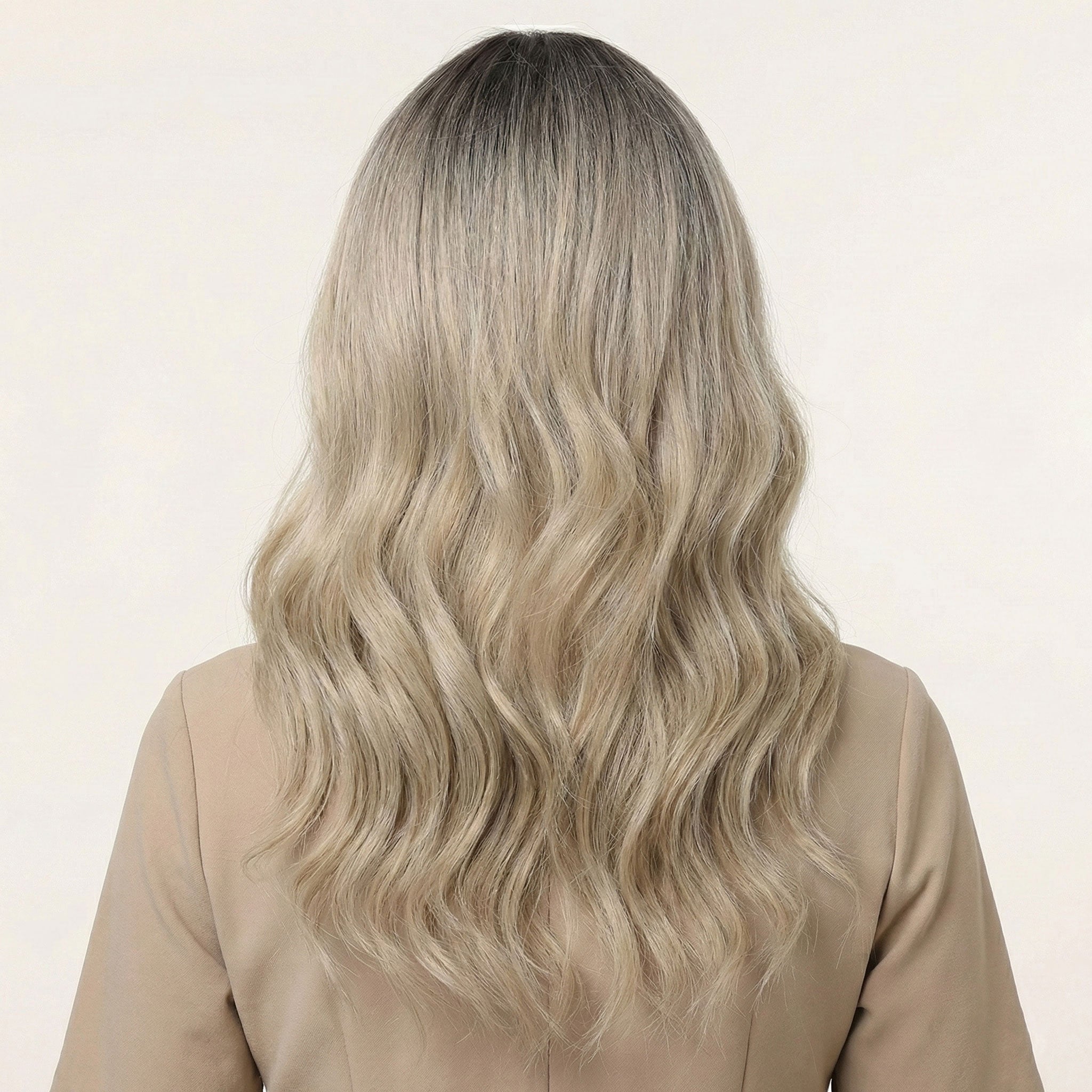 Perruque Synthétique Blonde Carré Mi-Long - Elora - dos