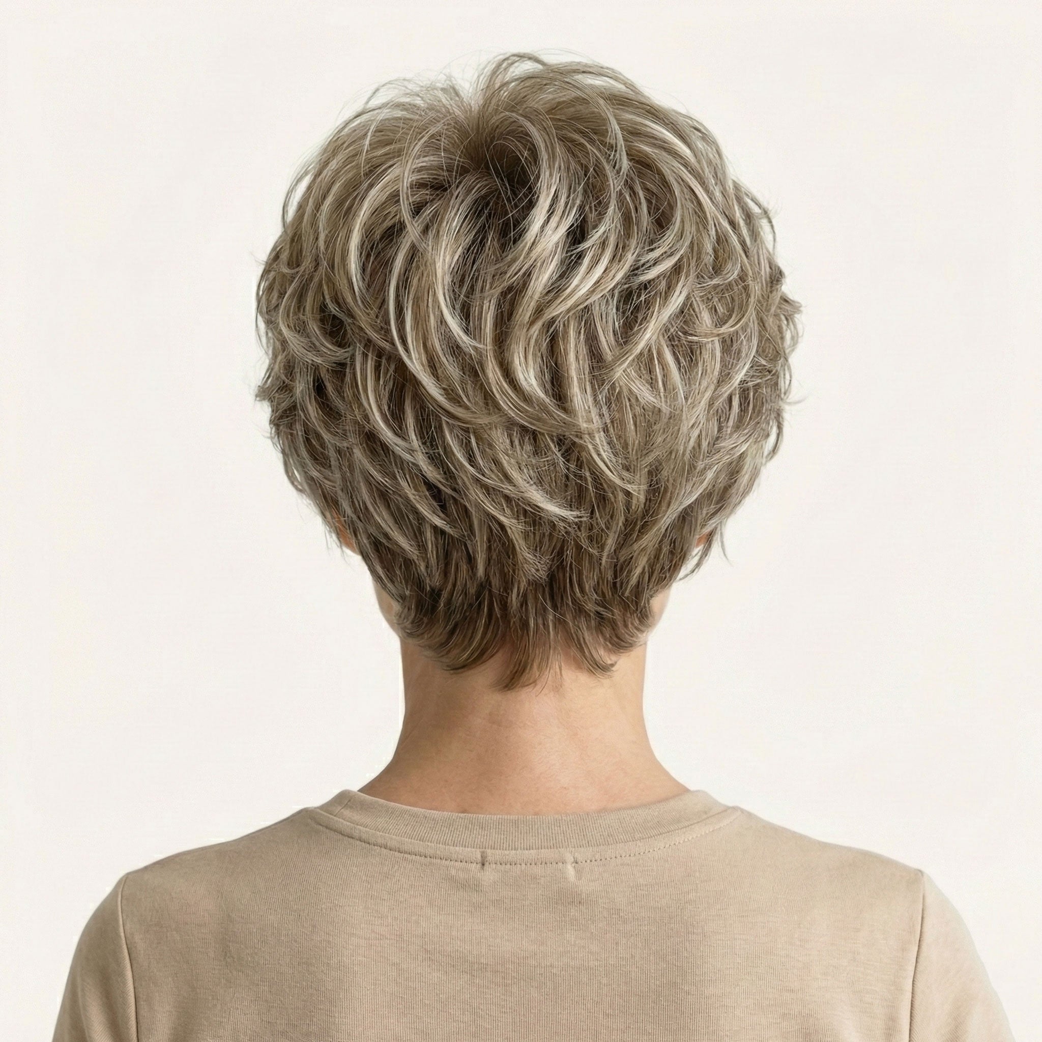 Perruque Naturelle Blonde Coupe Pixie - Clara