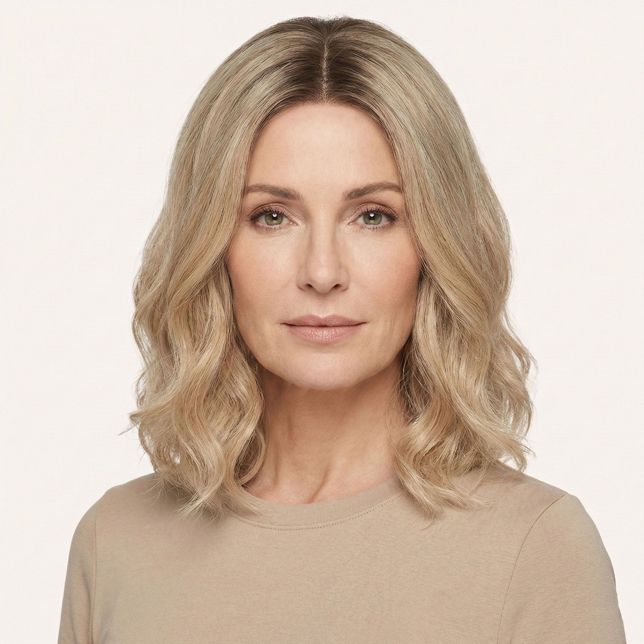 Perruque Synthétique Blonde Mi-Longue - Cassandra