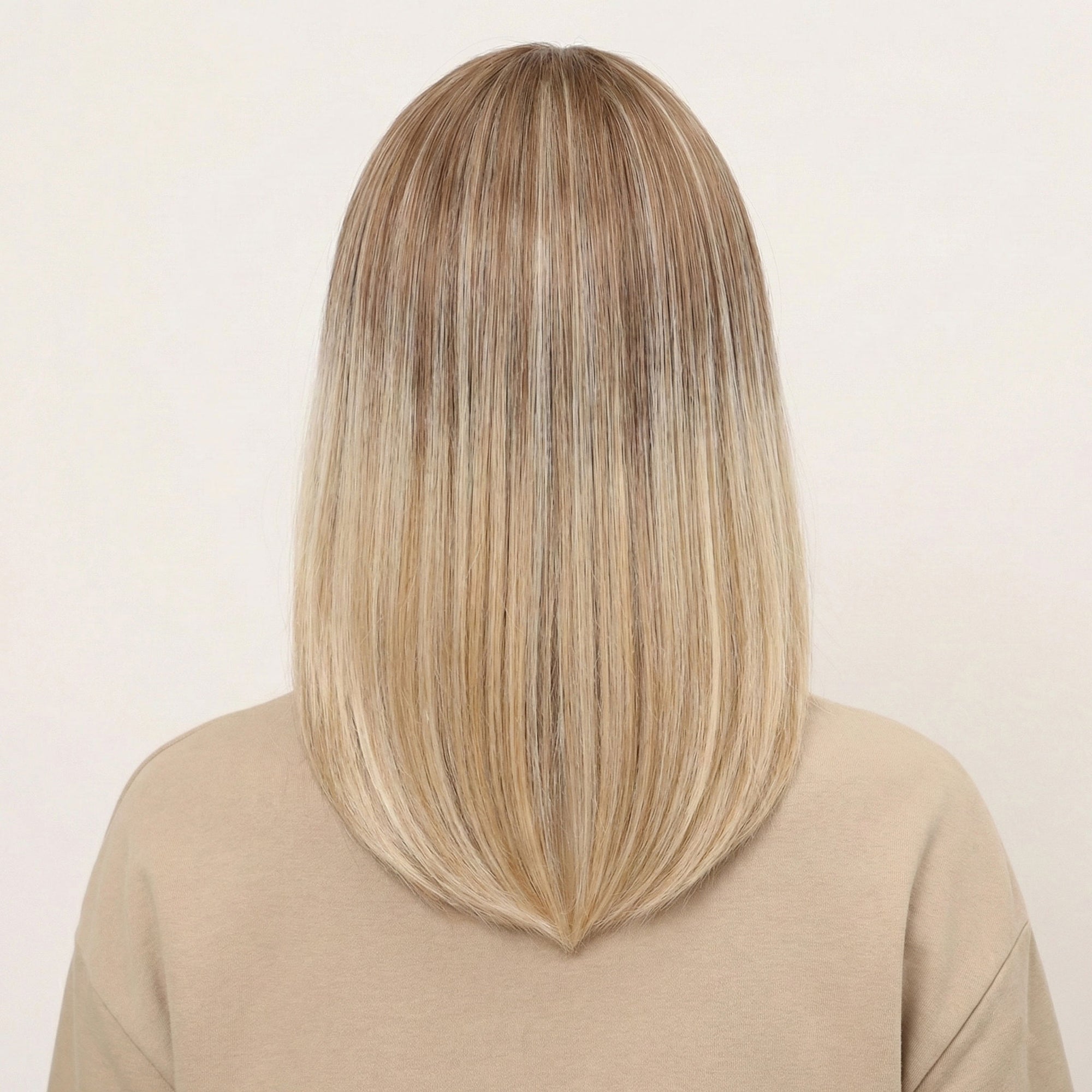 Perruque Synthétique Blonde Mi-Longue - Taryn - dos