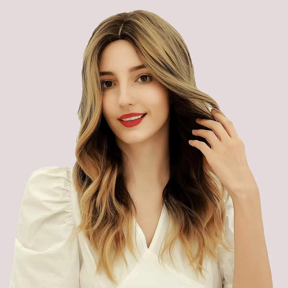 Perruque Synthétique Blonde Mi-Longue - Juna - Perruque Femme