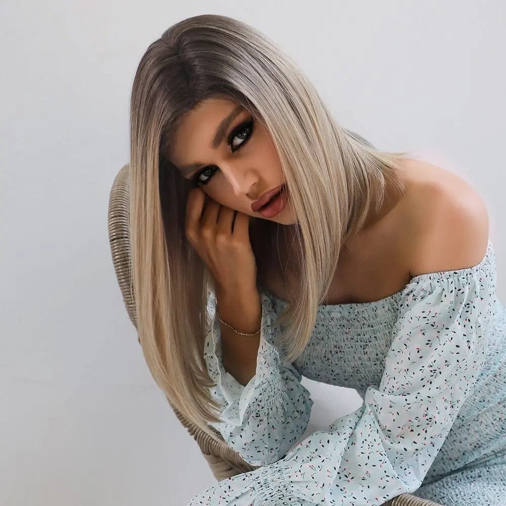Perruque Synthétique Blonde Mi-Longue - Zephyra - Perruque Femme