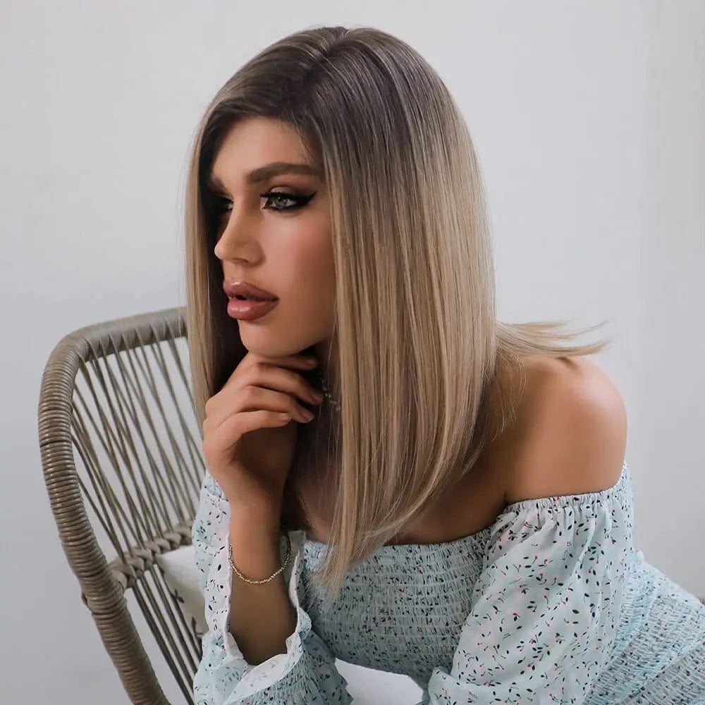 Perruque Synthétique Blonde Mi-Longue - Zephyra - Perruque Femme