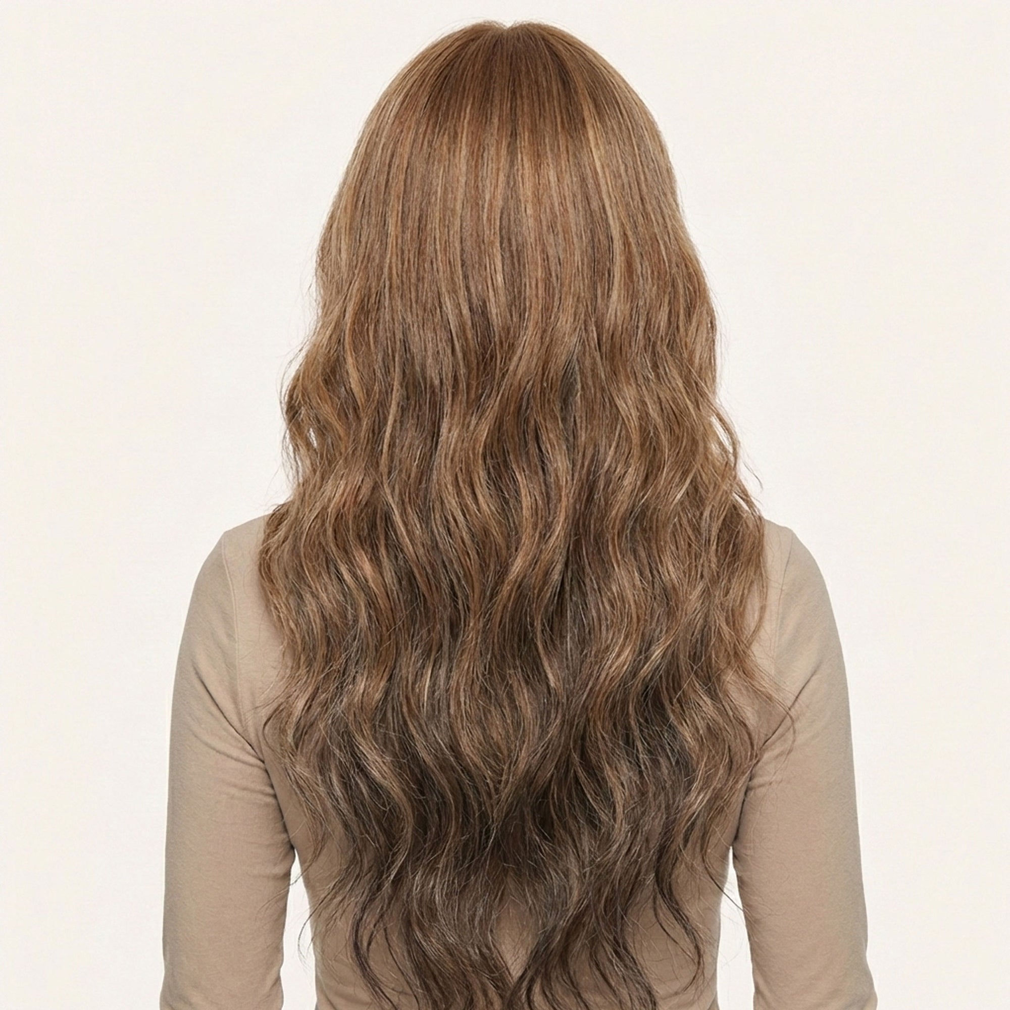 Perruque Synthétique Blonde Ombré Châtain Longue - Blandine