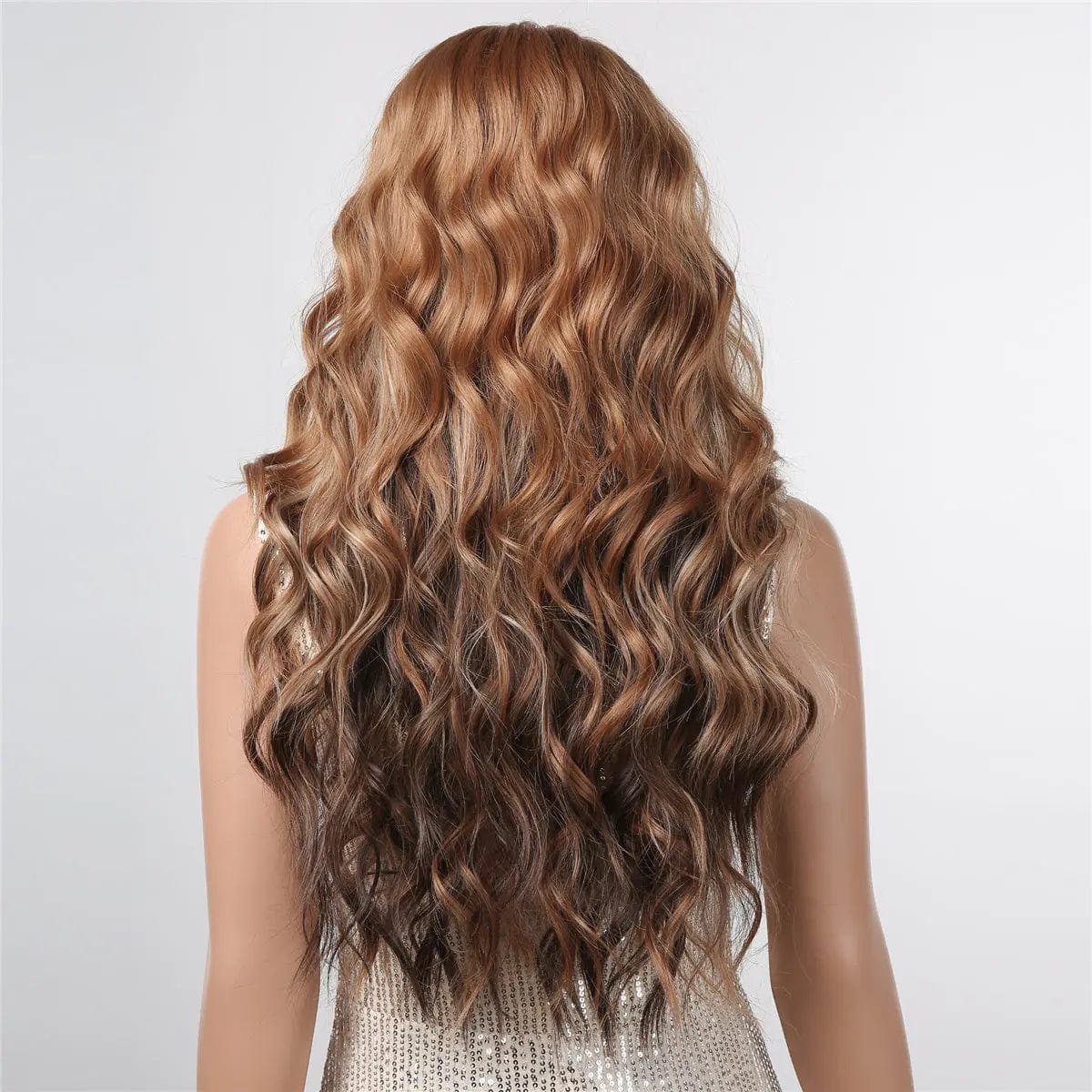 Perruque Synthétique Blonde Ombré Châtain Longue - Blandine - Perruque Femme