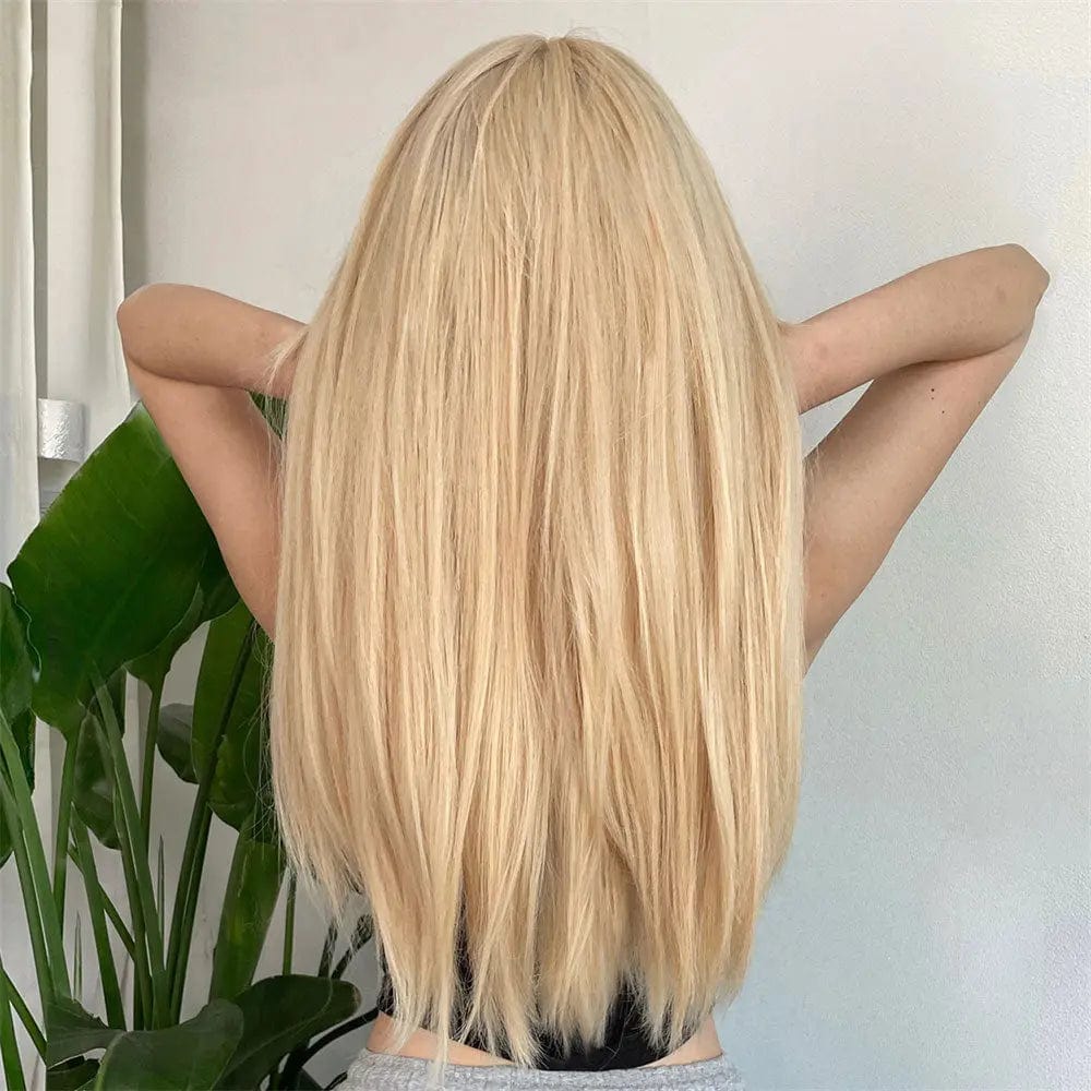 Perruque Synthétique Blonde à Frange Longue - Imane - Perruque Femme