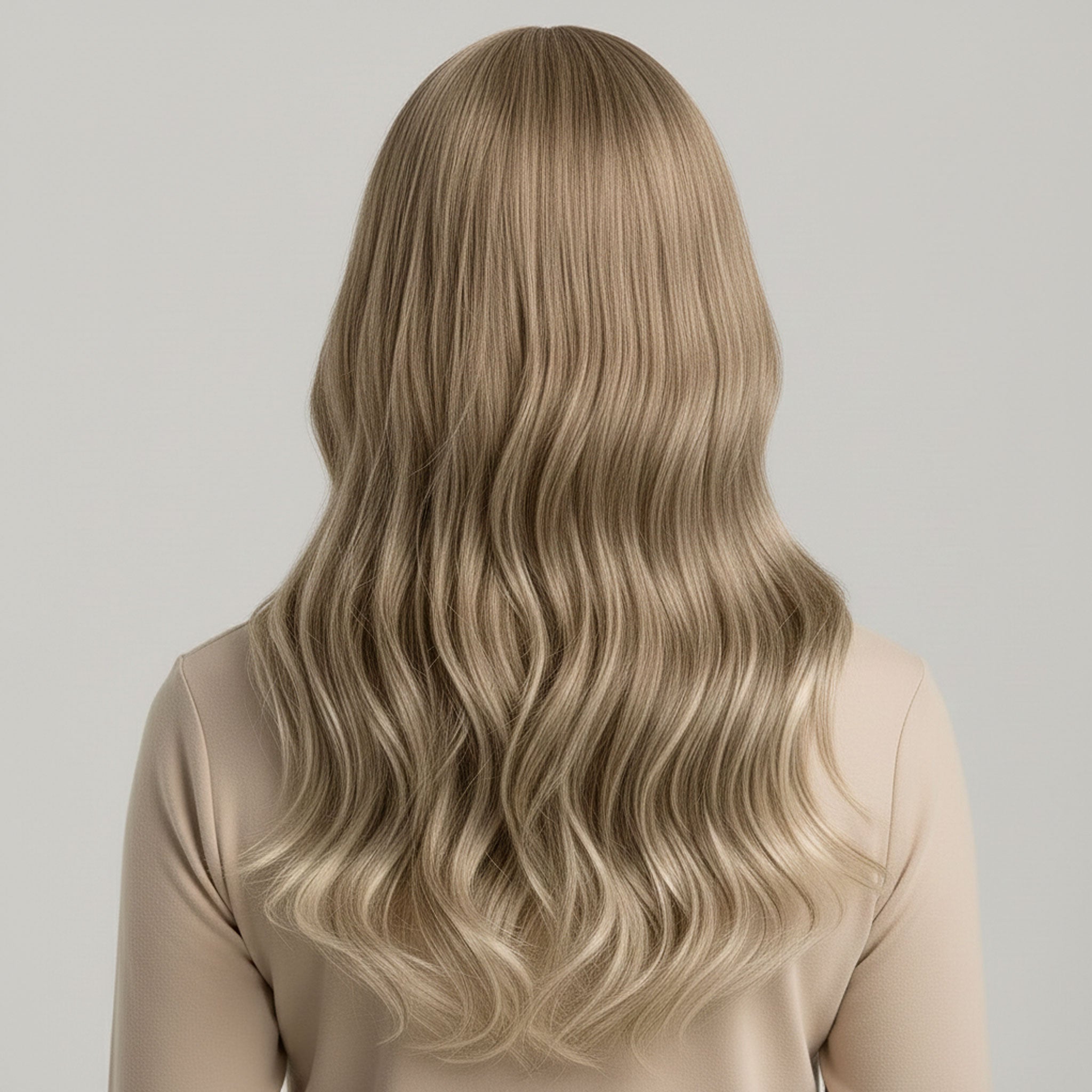 Perruque Synthétique Blonde longue - Maëlle - dos