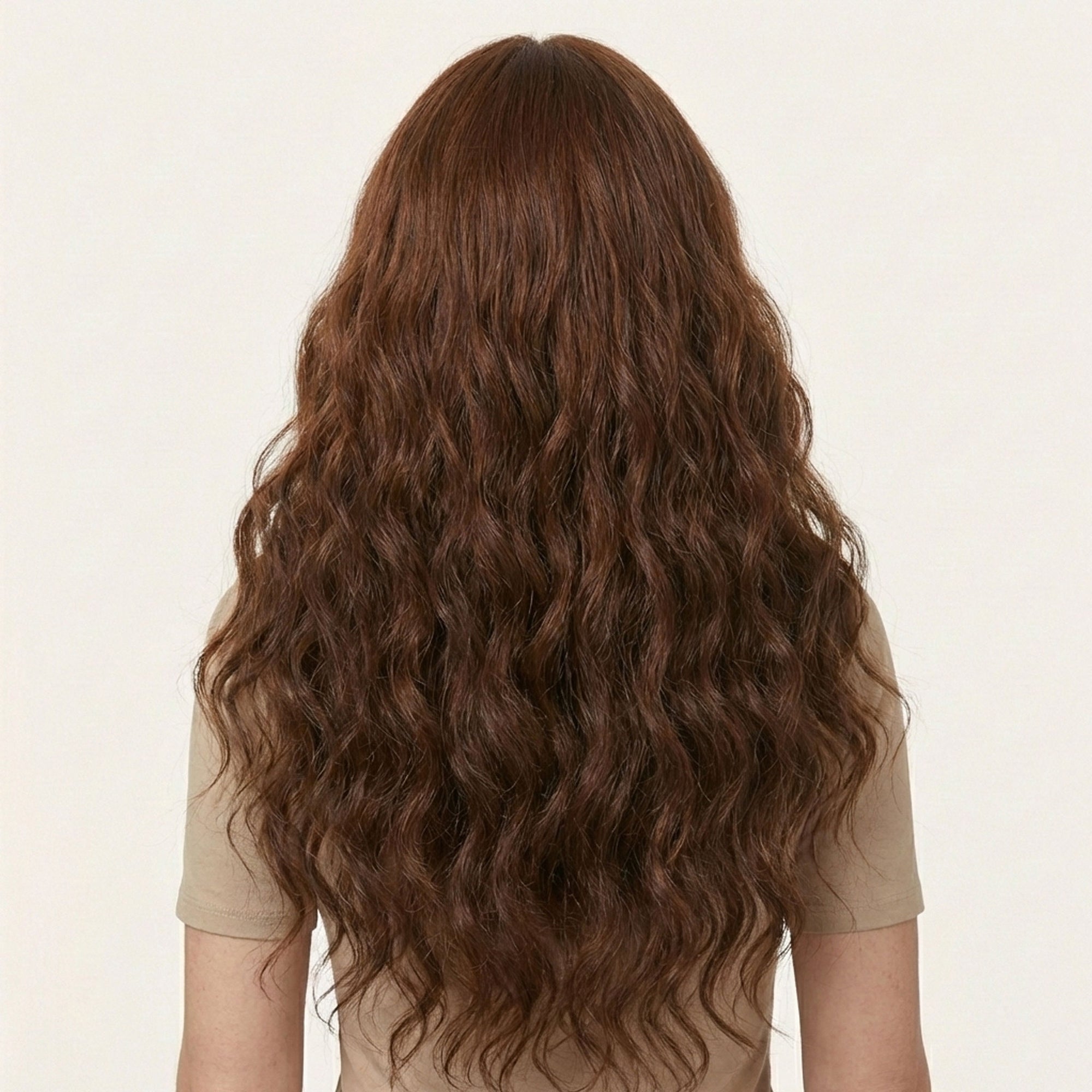 Perruque Synthétique Brune Bouclée Longue - Clarisse