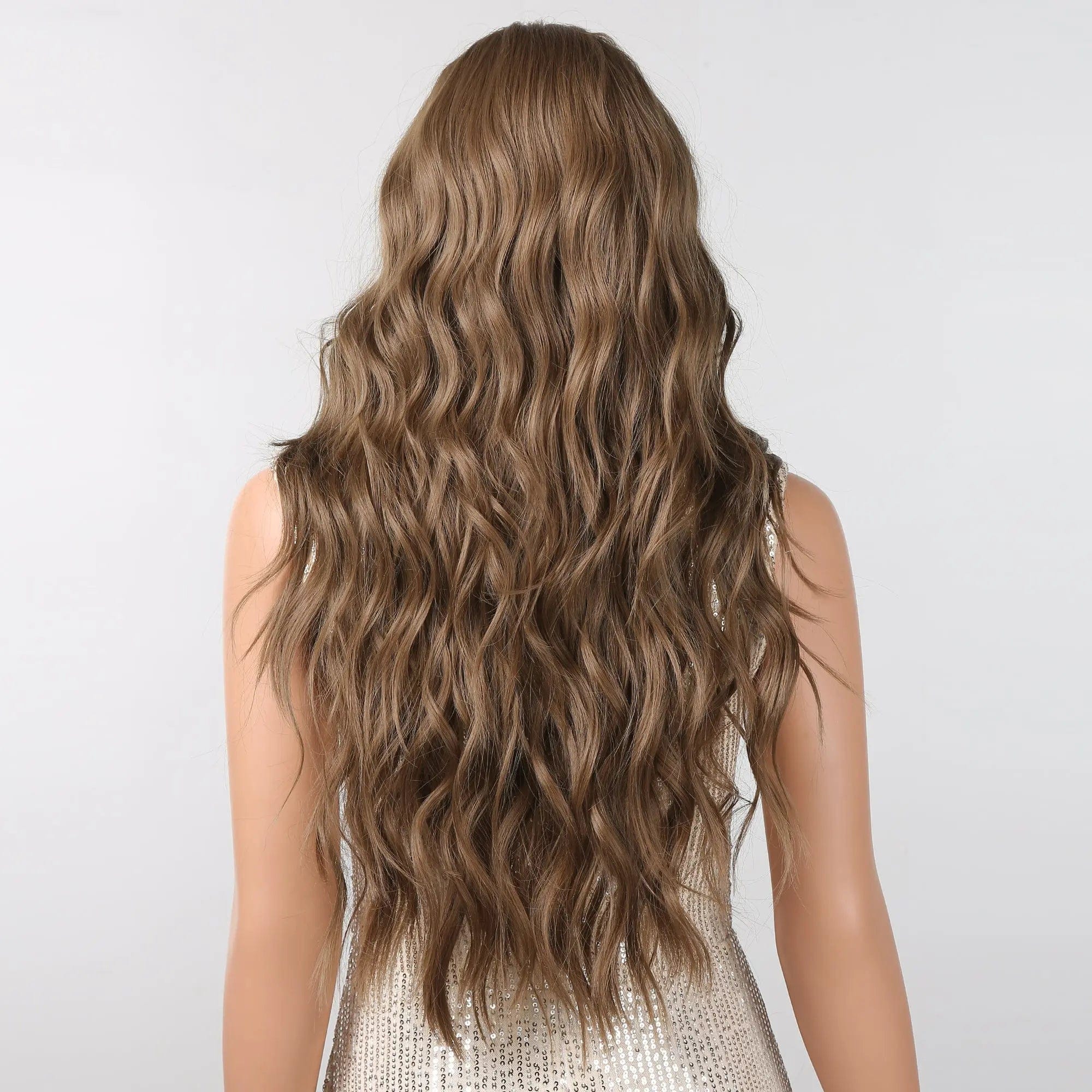 Perruque Synthétique Brune Bouclée Longue - Fabienne - Perruque Femme