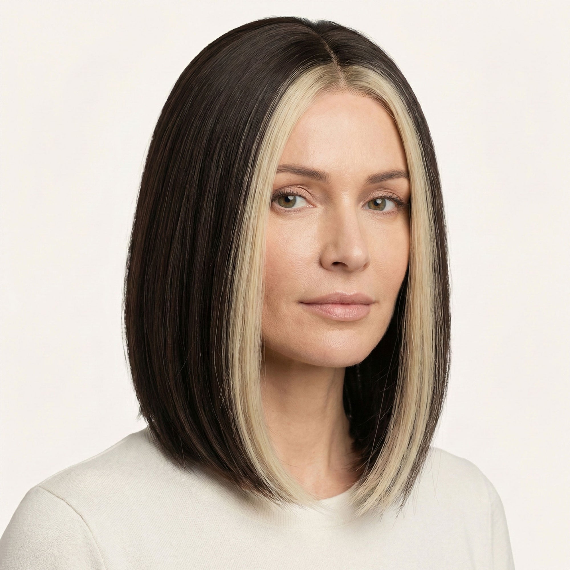 Perruque Synthétique Brune Carré Court - Clotilde