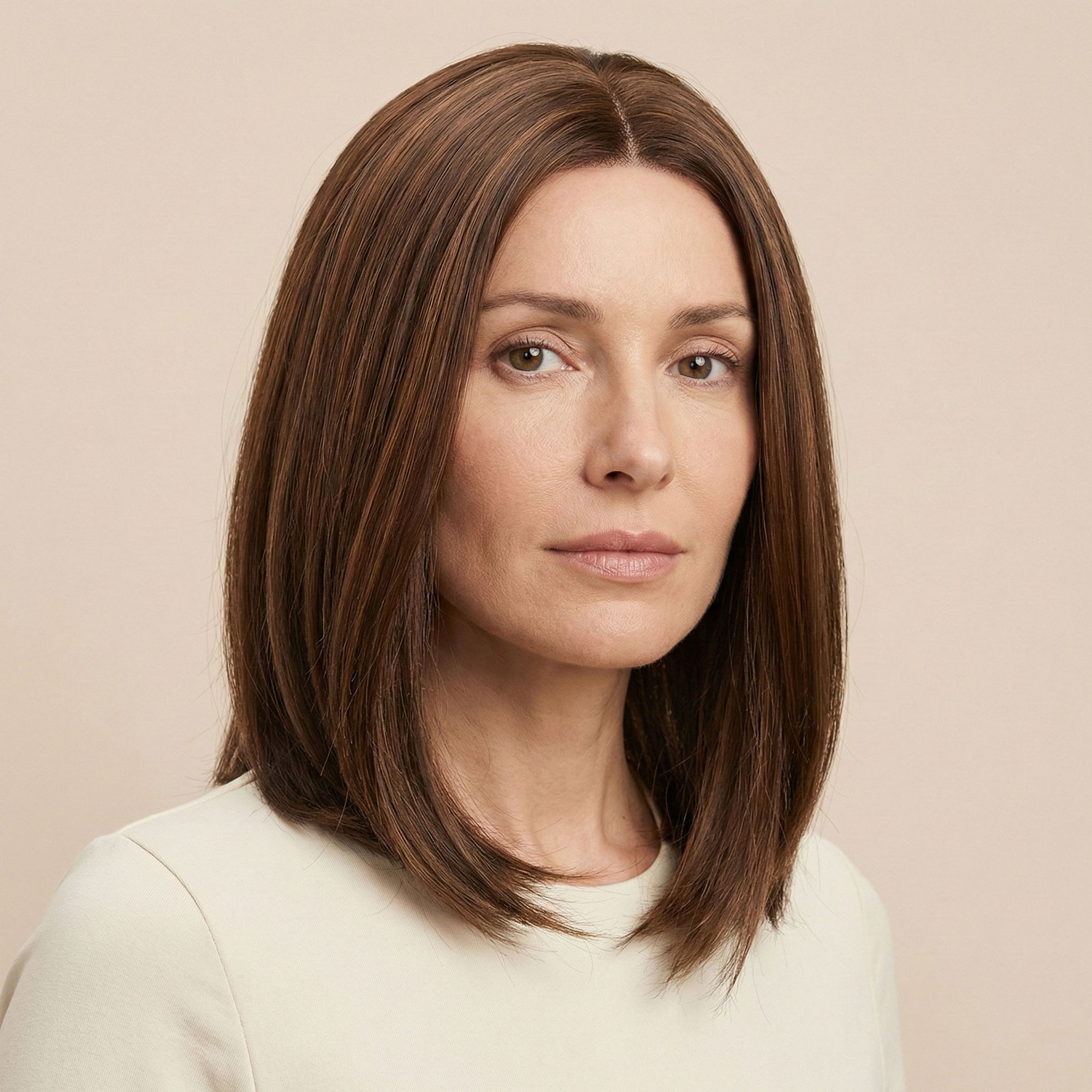 Perruque Synthétique Brune Carré Court - Corinne