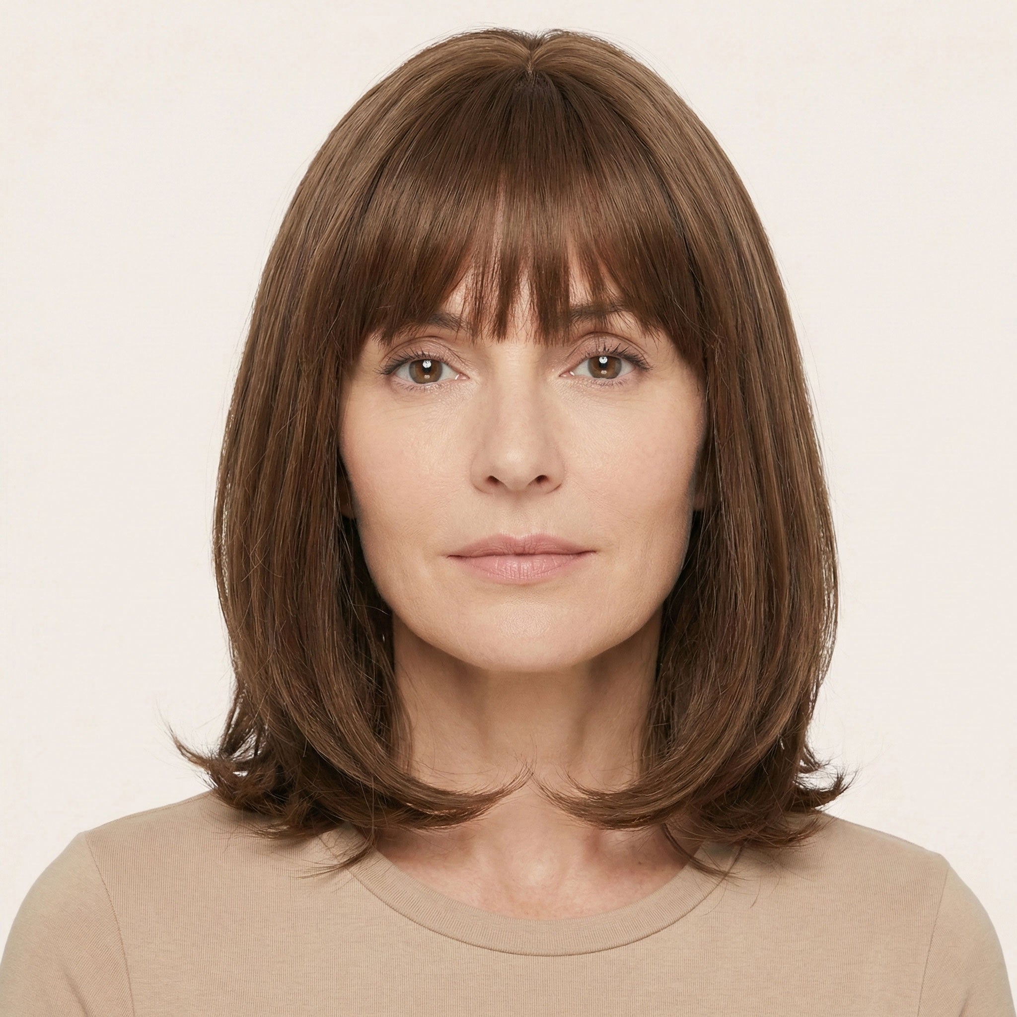 Perruque Synthétique Brune Carré Court - Manon