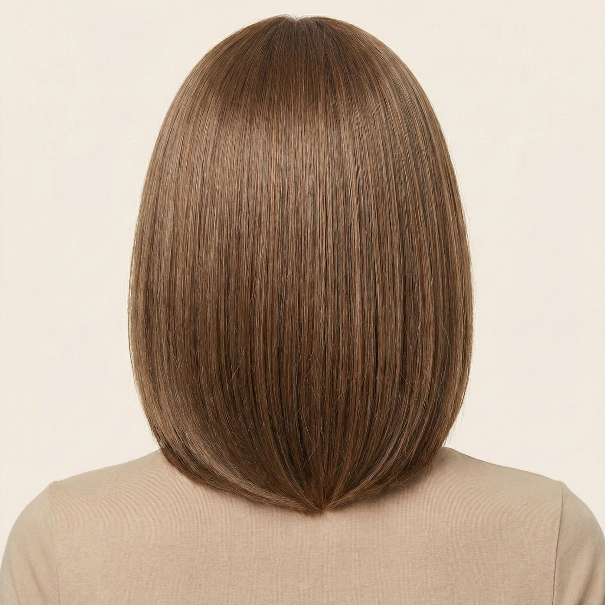 Perruque Synthétique Brune Carré Court - Rosetta - dos