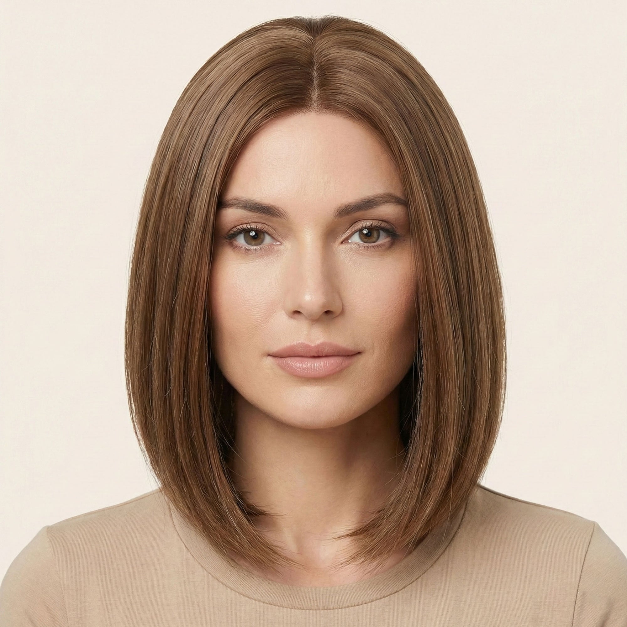 Perruque Synthétique Brune Carré Court - Rosetta