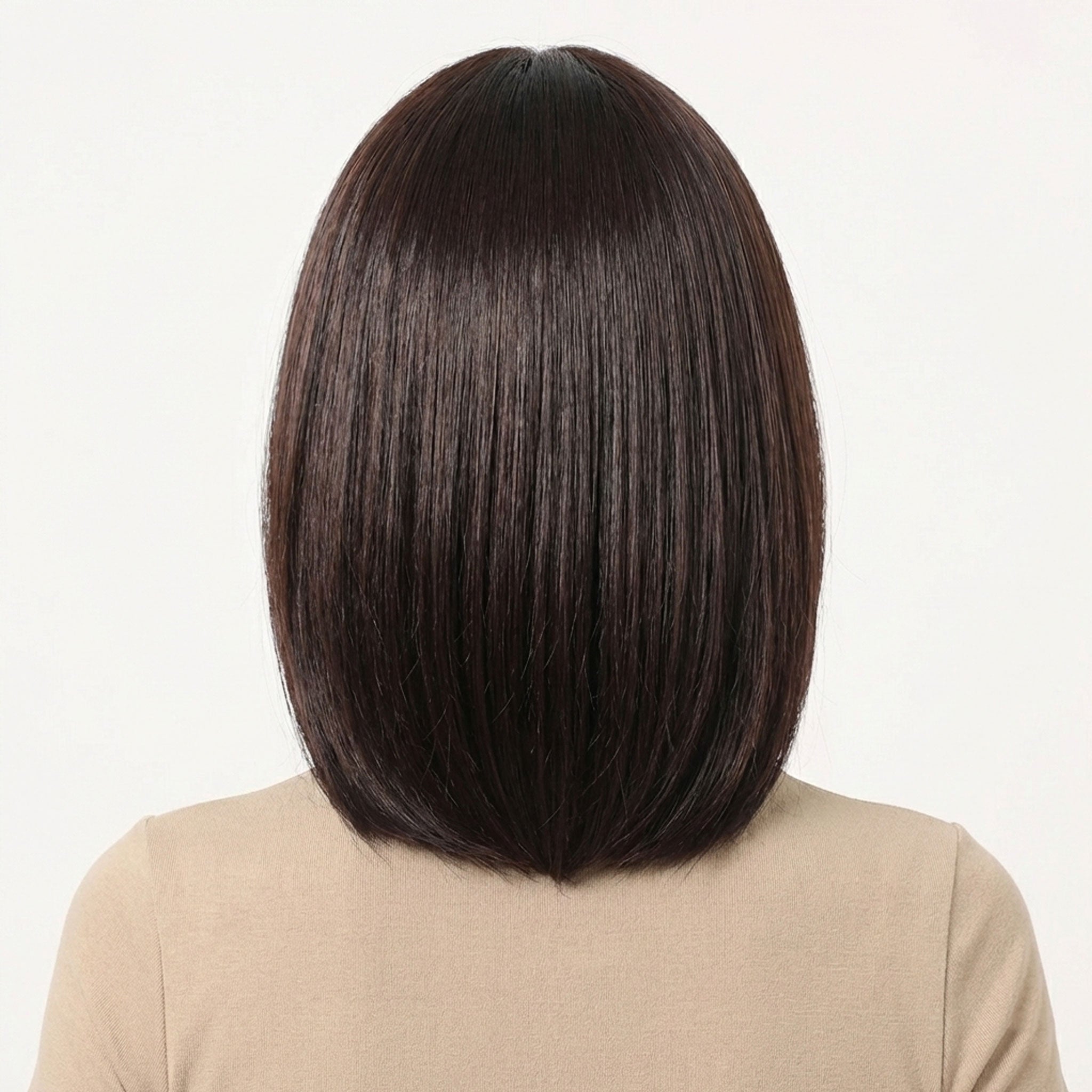 Perruque Synthétique Brune Carré Court - Wren - dos