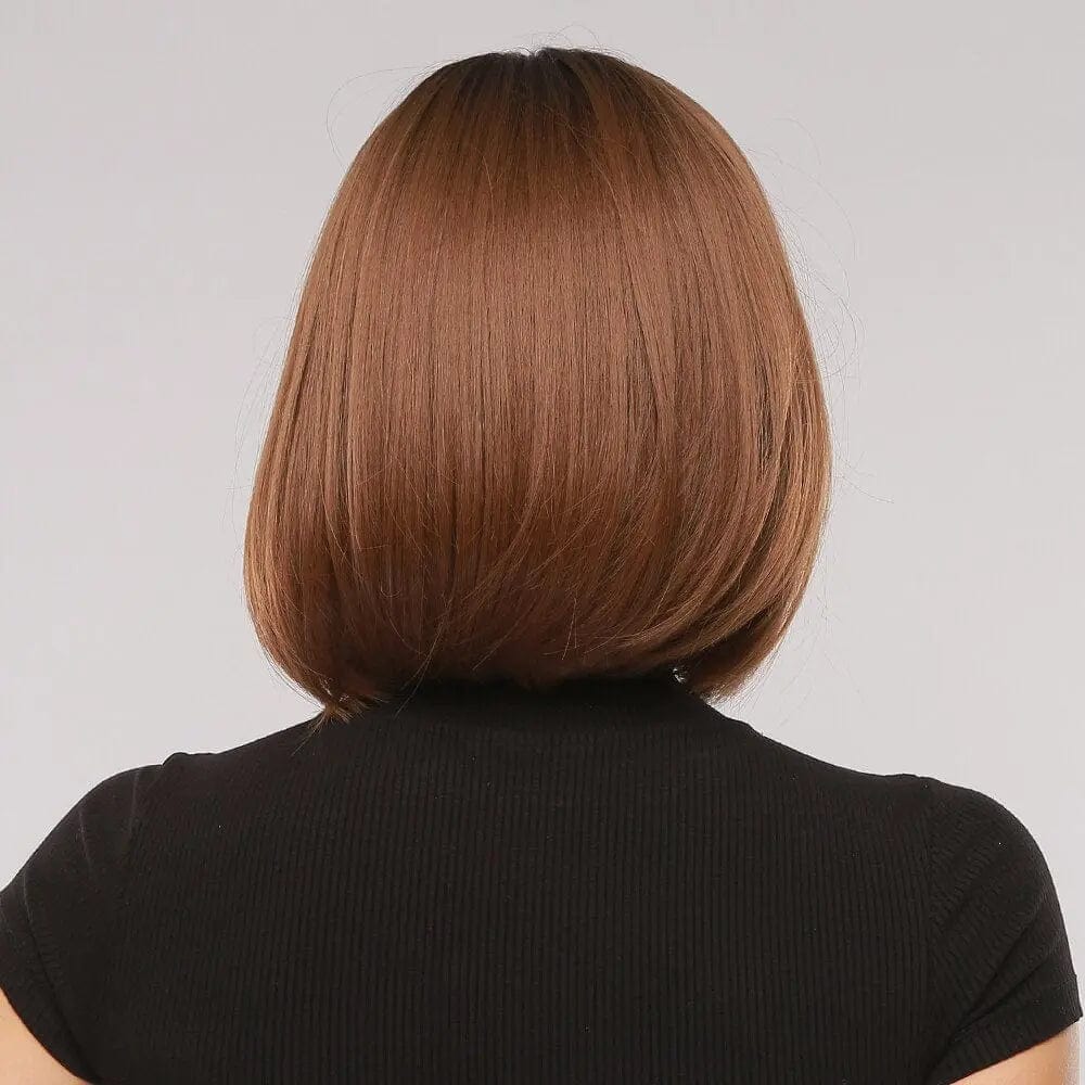 Perruque Synthétique Brune Carré Court - Anna - Perruque Femme