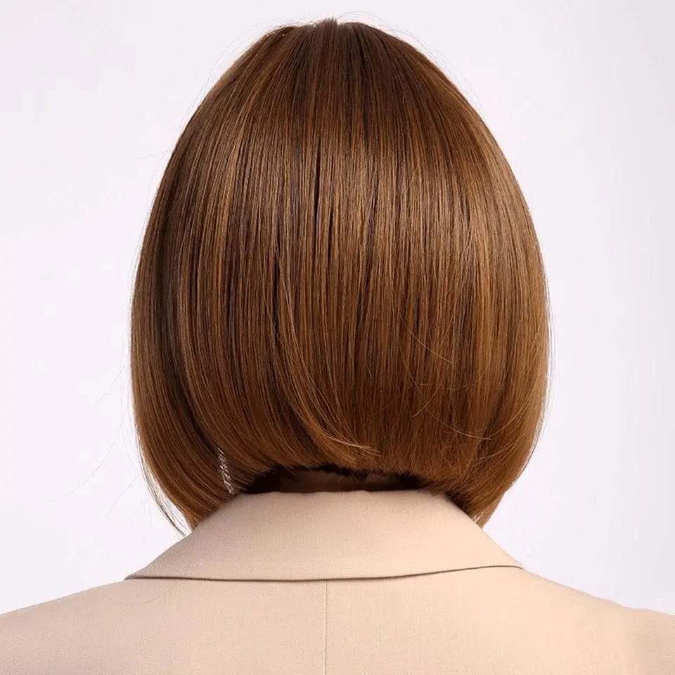 Perruque Synthétique Brune Carré Court - Rosetta - Perruque Femme